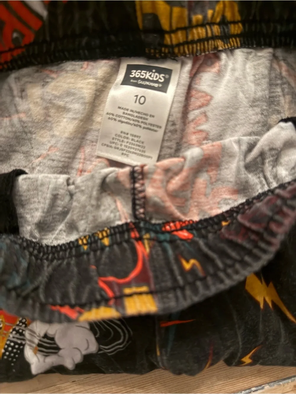 Kids Elastic-Waist PJ Shorts in Teal and Graphic Black - 2 pair